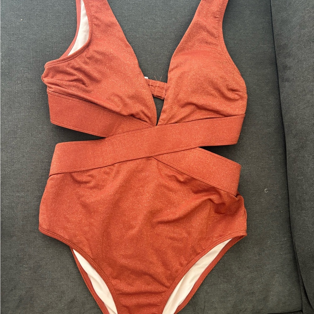 Rust One Piece Swimsuit